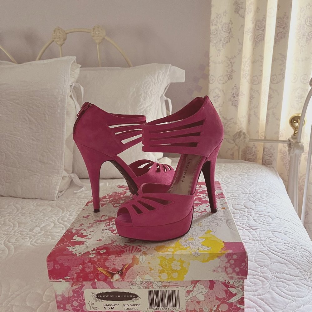 Pink Suede Shoes